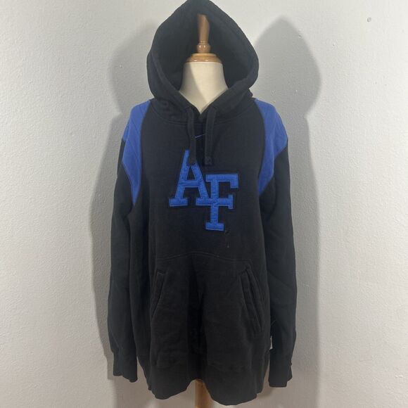Nike‎ Sweatshirt Mens Large Center Swoosh Air Force Falcons Hoodie - Picture 1 of 10